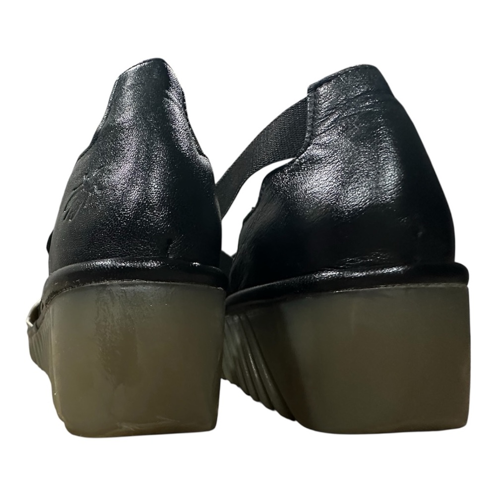 FLY LONDON
Lago Concrete & Silver Low Wedge Shoes - Picture 5 of 8